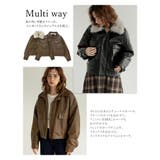 2WAYヴィンテージライクファー付フェイクレザージャケット | Re:EDIT | 詳細画像6