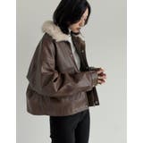 2WAYヴィンテージライクファー付フェイクレザージャケット | Re:EDIT | 詳細画像23