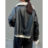 2WAYヴィンテージライクファー付フェイクレザージャケット | Re:EDIT | 詳細画像26