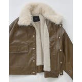 2WAYヴィンテージライクファー付フェイクレザージャケット | Re:EDIT | 詳細画像33