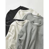 無地or配色ステッチ裏起毛スウェットプルオーバー | Re:EDIT | 詳細画像2