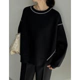 無地or配色ステッチ裏起毛スウェットプルオーバー | Re:EDIT | 詳細画像5