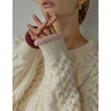 [2024-25 WINTER COLLECTION]配色ハートケーブルニット | Re:EDIT | 詳細画像11 