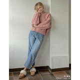 [2024-25 WINTER COLLECTION]配色ハートケーブルニット | Re:EDIT | 詳細画像13 