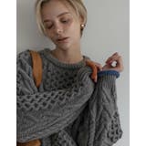 [2024-25 WINTER COLLECTION]配色ハートケーブルニット | Re:EDIT | 詳細画像17 