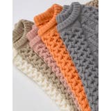 [2024-25 WINTER COLLECTION]配色ハートケーブルニット | Re:EDIT | 詳細画像2 