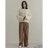 [2024-25 WINTER COLLECTION]配色ハートケーブルニット | Re:EDIT | 詳細画像24 