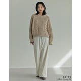 [2024-25 WINTER COLLECTION]配色ハートケーブルニット | Re:EDIT | 詳細画像29 