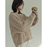 [2024-25 WINTER COLLECTION]配色ハートケーブルニット | Re:EDIT | 詳細画像30 