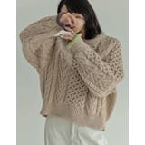 [2024-25 WINTER COLLECTION]配色ハートケーブルニット | Re:EDIT | 詳細画像33 