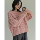 [2024-25 WINTER COLLECTION]配色ハートケーブルニット | Re:EDIT | 詳細画像37 