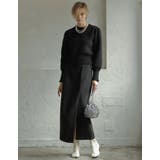 起毛フロントスリットタイトスカート | Re:EDIT | 詳細画像13