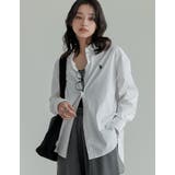 無地ホワイト(502) | [U.S. POLO ASSN.][別注]レギュラーカラー長袖チュニックシャツ | Re:EDIT