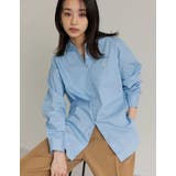 無地ブルー(511) | [U.S. POLO ASSN.][別注]レギュラーカラー長袖チュニックシャツ | Re:EDIT
