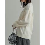 アルパカタッチハートワッペン付きニットトップス | Re:EDIT | 詳細画像20