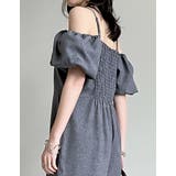 [低身長サイズ有]ライトエステルバルーンスリーブオフショル2WAYオールインワン | Re:EDIT | 詳細画像13 