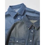 [2025SS COLLECTION]ダブルポケットダンガリーシャツ | Re:EDIT | 詳細画像2 