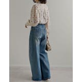 [オケージョン セレモニー][2WAY]無地or花柄ボウタイ付きブラウス | Re:EDIT | 詳細画像17 