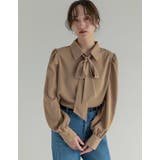 [オケージョン セレモニー][2WAY]無地or花柄ボウタイ付きブラウス | Re:EDIT | 詳細画像3 