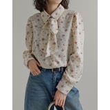 [オケージョン セレモニー][2WAY]無地or花柄ボウタイ付きブラウス | Re:EDIT | 詳細画像6 