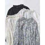 [オケージョン セレモニー]無地or花柄orドット楊柳シフォンハイネックブラウス | Re:EDIT | 詳細画像2 