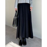 [スリットファスナー付き］2WAYストレッチミックスツイルプリーツスカート | Re:EDIT | 詳細画像3 