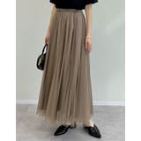 チュールギャザーマキシスカート | Re:EDIT | 詳細画像5