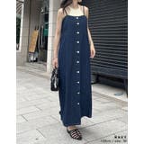 [低身長/高身長サイズ有]コットンデニムフロントボタンキャミソールワンピース | Re:EDIT | 詳細画像11 