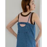 [低身長/高身長サイズ有]コットンデニムフロントボタンキャミソールワンピース | Re:EDIT | 詳細画像15 
