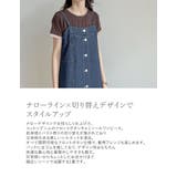 [低身長/高身長サイズ有]コットンデニムフロントボタンキャミソールワンピース | Re:EDIT | 詳細画像5 