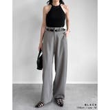 テレコリブホルターネックカップ付きタンクトップ | Re:EDIT | 詳細画像15