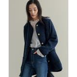 オーバーサイズ金ボタンツイードジャケット | Re:EDIT | 詳細画像11