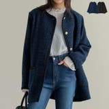 オーバーサイズ金ボタンツイードジャケット | Re:EDIT | 詳細画像1