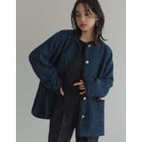 オーバーサイズ金ボタンツイードジャケット | Re:EDIT | 詳細画像24