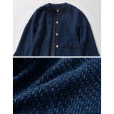 オーバーサイズ金ボタンツイードジャケット | Re:EDIT | 詳細画像32