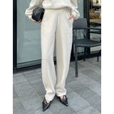 アイボリー(604) | [低身長/大きいサイズ有]裏起毛スウェットカーブパンツ | Re:EDIT