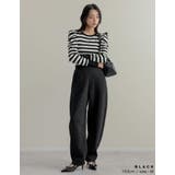 [低身長/大きいサイズ有]裏起毛スウェットカーブパンツ | Re:EDIT | 詳細画像12 