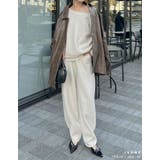 [低身長/大きいサイズ有]裏起毛スウェットカーブパンツ | Re:EDIT | 詳細画像10 