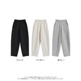 [低身長/大きいサイズ有]裏起毛スウェットカーブパンツ | Re:EDIT | 詳細画像18 
