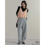 [低身長/大きいサイズ有]裏起毛スウェットカーブパンツ | Re:EDIT | 詳細画像22 