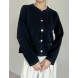 メタリックボタンカーディガン | Re:EDIT | 詳細画像3