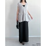 [2025SS COLLECTION]リボンヤーンVネックサマーニットペプラムベ… | Re:EDIT | 詳細画像11 