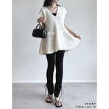 [2025SS COLLECTION]リボンヤーンVネックサマーニットペプラムベ… | Re:EDIT | 詳細画像16 