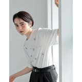 スムースコットンビジューデザインTシャツ | Re:EDIT | 詳細画像13