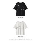 スムースコットンビジューデザインTシャツ | Re:EDIT | 詳細画像18
