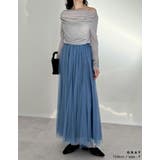 シアーリブドレープオフショルダートップス | Re:EDIT | 詳細画像15