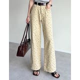 [低身長/高身長サイズ有]花柄or無地カツラギワークデザインペインターパンツ | Re:EDIT | 詳細画像5 