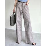 [低身長/高身長サイズ有]花柄or無地カツラギワークデザインペインターパンツ | Re:EDIT | 詳細画像6 