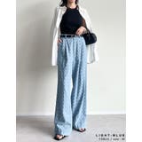 フラワー刺繍ライトオンスデニムワイドパンツ | Re:EDIT | 詳細画像15