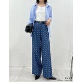 フラワー刺繍ライトオンスデニムワイドパンツ | Re:EDIT | 詳細画像6